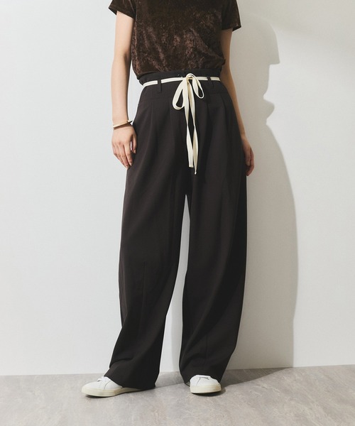 WEB限定】ハイウエストカーブパンツ（その他パンツ）｜ADAM ET