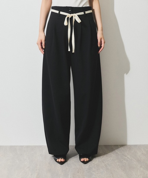 ADAM ET ROPE'【WEB限定】ハイウエストカーブパンツ WEB限定】ハイウエストカーブパンツ（その他パンツ）｜ADAM ET