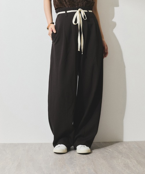 WEB限定】ハイウエストカーブパンツ（その他パンツ）｜ADAM ET ROPE