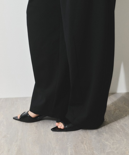 WEB限定】ハイウエストカーブパンツ（その他パンツ）｜ADAM ET