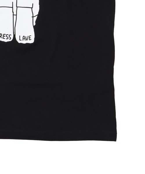 BLACK SCORE（ブラックスコア）の「BLACK SCORE × DRESSLAVE / 20th sitting cat tee(アニバーサリー シッティングキャット半袖Tシャツ BSMCC UNISEX T SHIRT)（Tシャツ/カットソー・レディース・ブラック/ホワイト・36）」の5枚目の写真