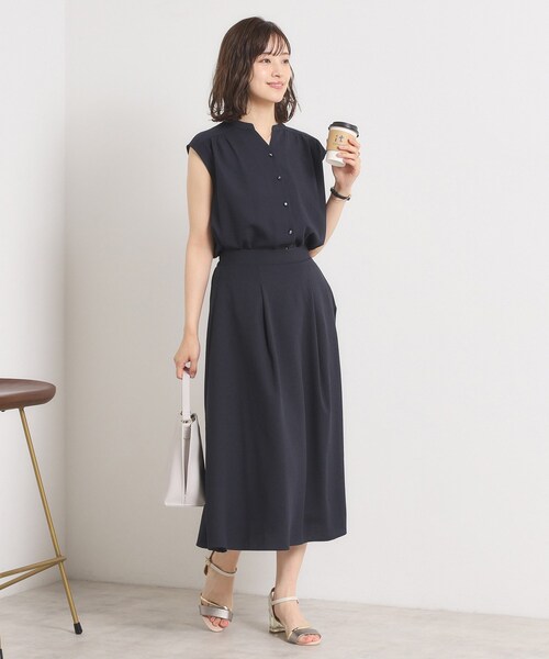 【新品】麻のしわスカート セール】【UVカット／速乾／冷感／洗濯機OK／洗濯後しわになり
