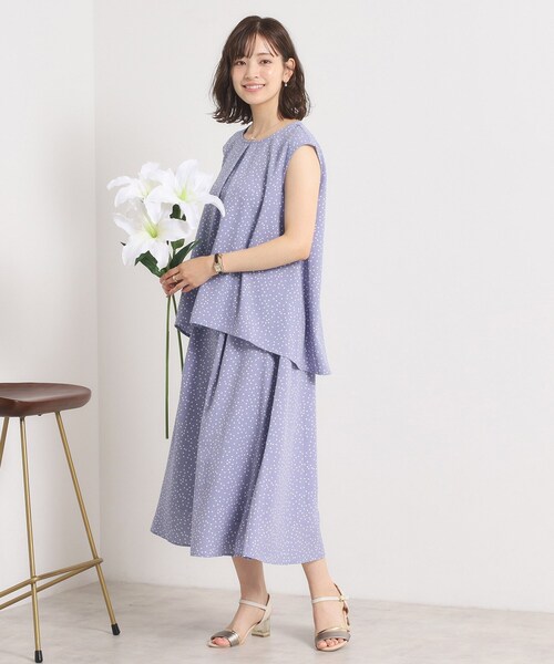 ITS'DEMO（イッツデモ）の「【UVカット／速乾／冷感／洗濯機OK／洗濯後しわになりにくい】麻調ストレッチタックスカート＜ラク服シリーズ＞（スカート・レディース・サックスブルー系/ブラック系/ネイビー/ホワイト系3・00）」の10枚目の写真