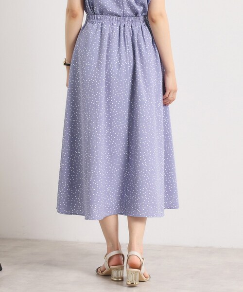 ITS'DEMO（イッツデモ）の「【UVカット／速乾／冷感／洗濯機OK／洗濯後しわになりにくい】麻調ストレッチタックスカート＜ラク服シリーズ＞（スカート・レディース・サックスブルー系/ブラック系/ネイビー/ホワイト系3・00）」の22枚目の写真