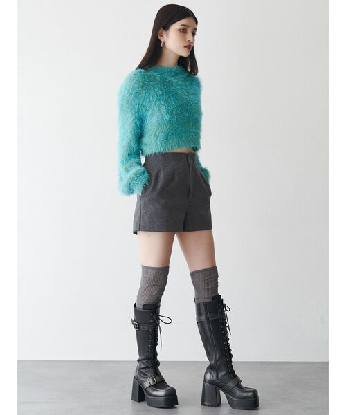 レースアップベルトロングブーツ（ブーツ）｜MURUA（ムルーア）の