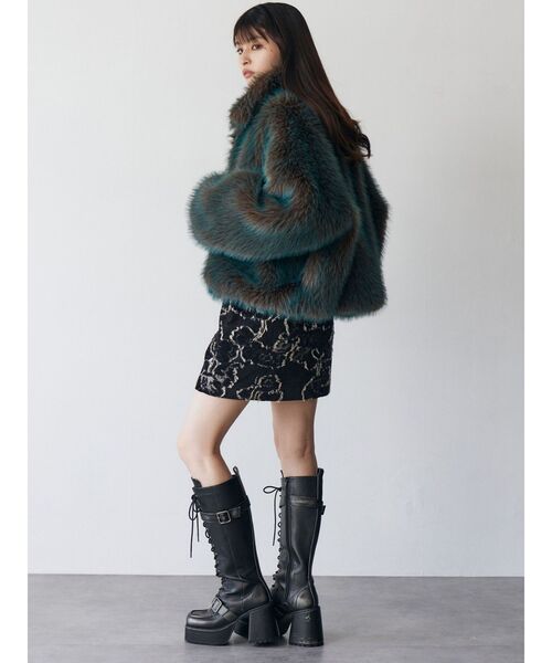 MURUA(ムルーア)の「レースアップベルトロングブーツ(ブーツ・レディース・ブラック/ブラウン・22.5/23.5/24.5)」の19枚目の写真