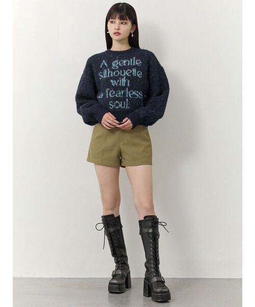 MURUA(ムルーア)の「レースアップベルトロングブーツ(ブーツ・レディース・ブラック/ブラウン・22.5/23.5/24.5)」の20枚目の写真