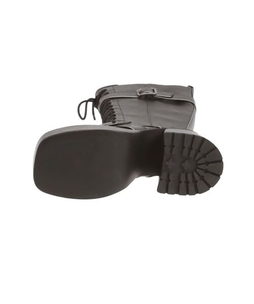 MURUA(ムルーア)の「レースアップベルトロングブーツ(ブーツ・レディース・ブラック/ブラウン・22.5/23.5/24.5)」の3枚目の写真