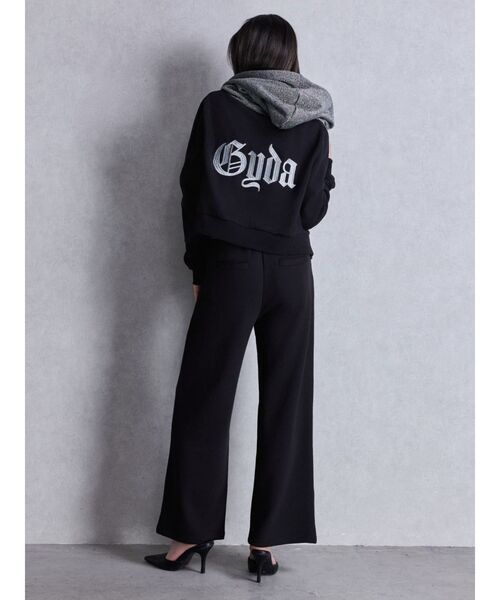 GYDA(ジェイダ)の「G embroidery GLITTERパンツ(その他パンツ・レディース・オフホワイト/ブラック・FREE)」の5枚目の写真