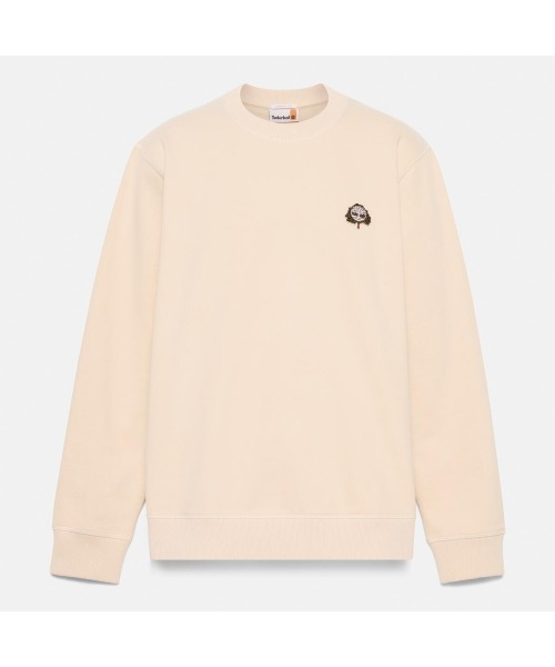 Timberland（ティンバーランド）の「ツリーロゴ パッチ クルーネック スウェットシャツ メンズ（スウェット・メンズ・ライトホワイト・LARGE/MEDIUM/SMALL/X-LARGE/XX-LARGE）」の5枚目の写真