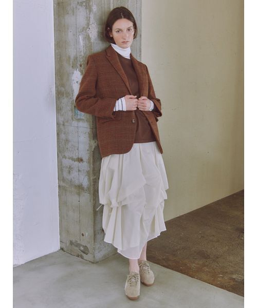 ウールチェックジャケット（テーラードジャケット）｜emmi（エミ）の