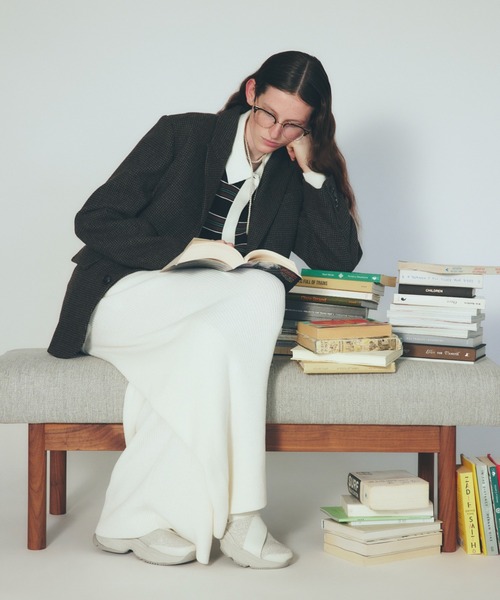 emmi（エミ）の「ウールチェックジャケット（テーラードジャケット・レディース・ブラウン/ダークグレー・0/1）」の22枚目の写真