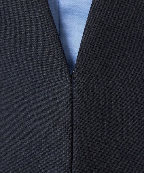 ダブルクロス ノーラペル ジャケット ウォッシャブル ストレッチ（ノー