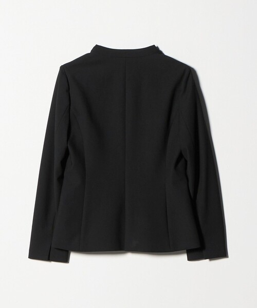 ダブルクロス ノーラペル ジャケット ウォッシャブル ストレッチ（ノー