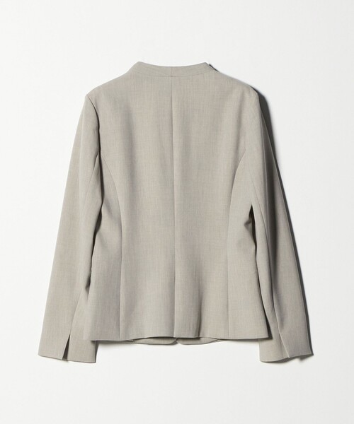 セール】ダブルクロス ノーラペル ジャケット ウォッシャブル