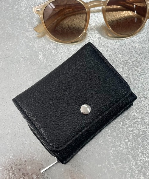 WEGO（ウィゴー）の「WEGO/シンプルフラップミニウォレット（財布・レディース・ブラック/その他1/ブルー系その他/シルバー/オフホワイト/その他2/その他3・FREE）」の3枚目の写真