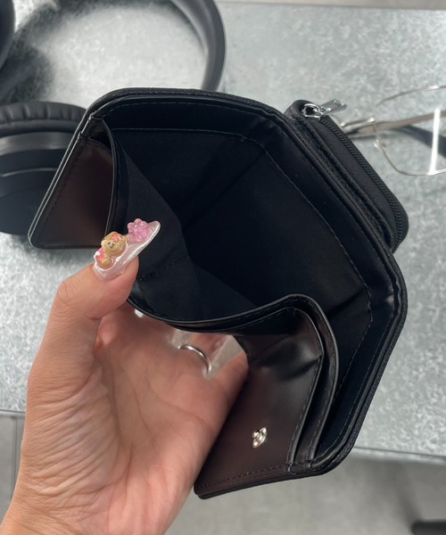 WEGO（ウィゴー）の「WEGO/シンプルフラップミニウォレット（財布・レディース・ブラック/その他1/ブルー系その他/シルバー/オフホワイト/その他2/その他3・FREE）」の18枚目の写真