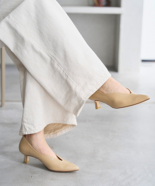 追加3》4.5cmポインテッドハイバンプパンプス（パンプス）｜LE