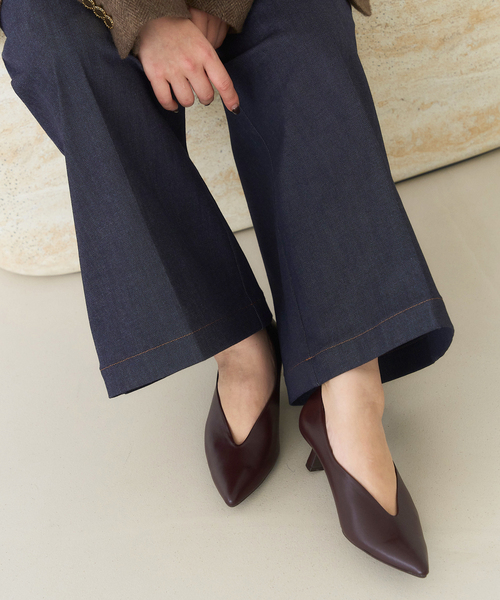 【専用ページ】未使用　ルタロンポインテッドハイバンプパンプスブラック24.5cm LE TALON パンプス 「追加3」4.5cmポインテッドハイバンプ