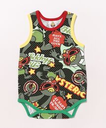 も*ゃ様 « 美品 » ヒステリックミニ リトル フォー 総柄 ノースリーブロン HYSTERIC MINI｜ヒステリックミニ（キッズ）のロンパース通販
