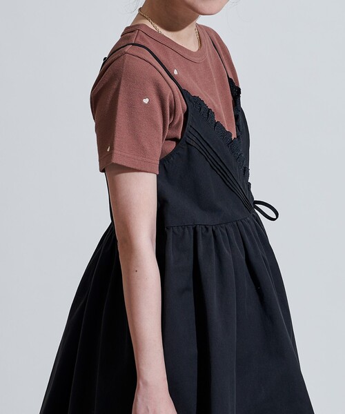 FREAK'S STORE(フリークスストア)の「レースギャザーカシュクールチュニック<セットアップ対応>(チュニック・レディース・オフホワイト/ブルー/ブラック/オリーブ・フリ-)」の20枚目の写真