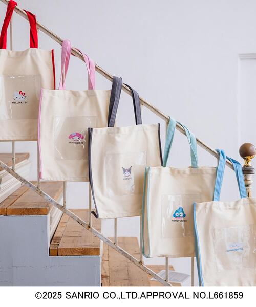 ITS'DEMO（イッツデモ）の「＜サンリオキャラクターズ＞クリアポケットトート【A4対応】（トートバッグ・レディース・ブラック/サックスブルー/レッド系1/グリーン/ピンク系・00）」の15枚目の写真