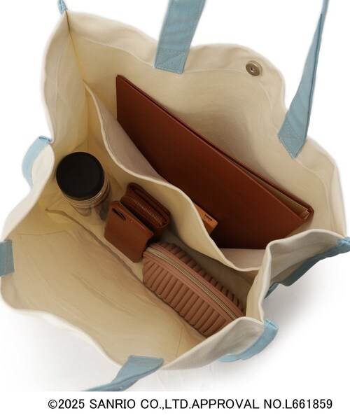 ITS'DEMO（イッツデモ）の「＜サンリオキャラクターズ＞クリアポケットトート【A4対応】（トートバッグ・レディース・ブラック/サックスブルー/レッド系1/グリーン/ピンク系・00）」の9枚目の写真