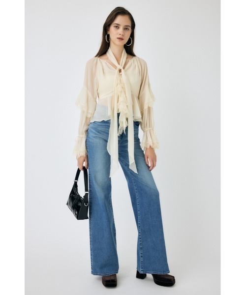 MOUSSY マウジー デニム フレアデニム ストレッチ　ハイウエスト　25 MOUSSY マウジー デニム フレアデニム ストレッチ ハイウエスト 25