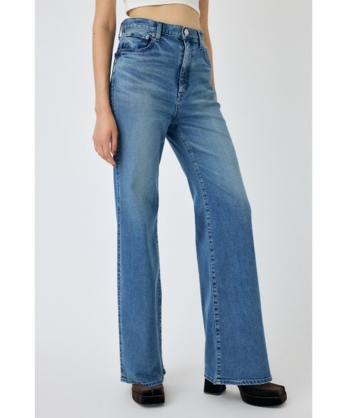 美品 サイズ25 MOUSSY MVS FLARE (L) ロング 股下78.5 MOUSSY（マウジー）の「MVS FLARE(L) / ロングサイズ（デニム