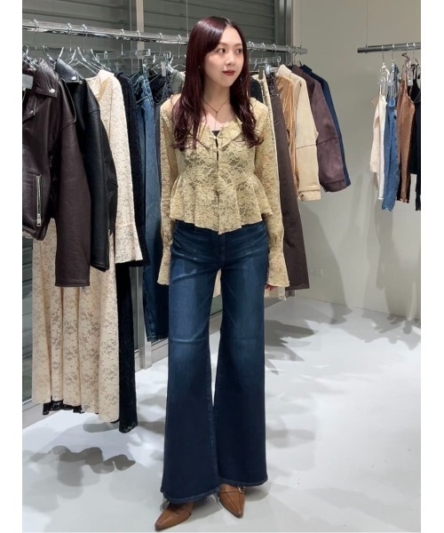 MOUSSY（マウジー）の「ADVANCED LONG LEG FLARE（デニムパンツ）」 - WEAR
