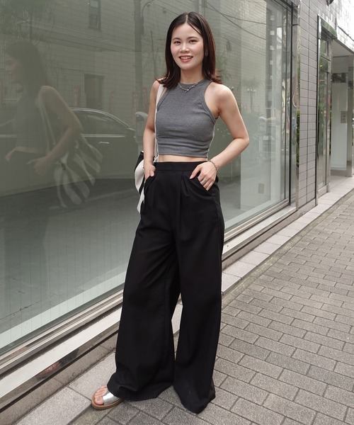 CORNERS（コーナーズ）の「アメスリショートタンク（タンクトップ・レディース・グレー/ホワイト/ブラック・M）」の11枚目の写真