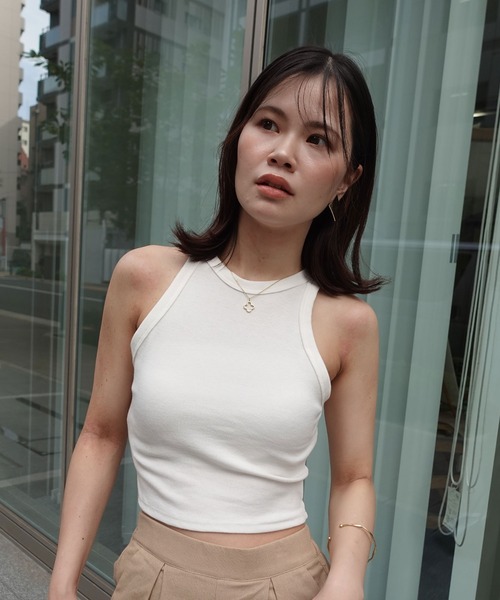 CORNERS（コーナーズ）の「アメスリショートタンク（タンクトップ・レディース・グレー/ホワイト/ブラック・M）」の12枚目の写真