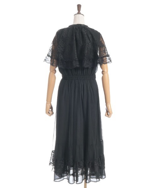 axes femme（アクシーズファム）の「ドロストレースケープワンピース（ワンピース・レディース・ミント/キナリ/ブラック・LARGE/MEDIUM）」の15枚目の写真
