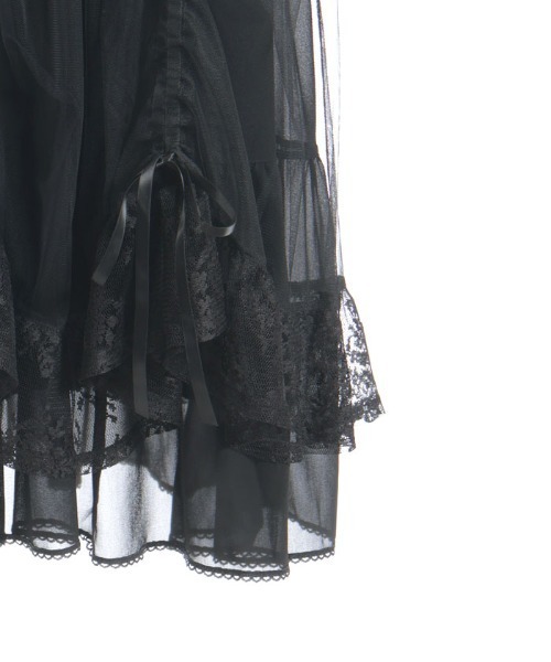 axes femme（アクシーズファム）の「ドロストレースケープワンピース（ワンピース・レディース・ミント/キナリ/ブラック・LARGE/MEDIUM）」の17枚目の写真