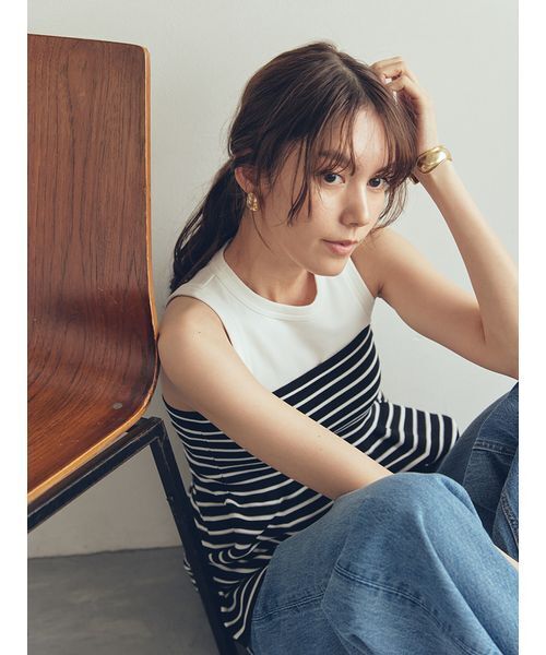 Mila Owen(ミラオーウェン)の「【セットアイテム】ペプラムベアニットアメスリタンクSET(タンクトップ・レディース・その他/キャメル/ブラック・0/1)」の19枚目の写真