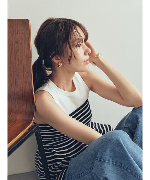 Mila Owen(ミラオーウェン)の「【セットアイテム】ペプラムベアニットアメスリタンクSET(タンクトップ・レディース・その他/キャメル/ブラック・0/1)」の20枚目の写真