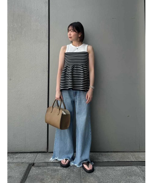 セットアイテム】ペプラムベアニットアメスリタンクSET（タンクトップ