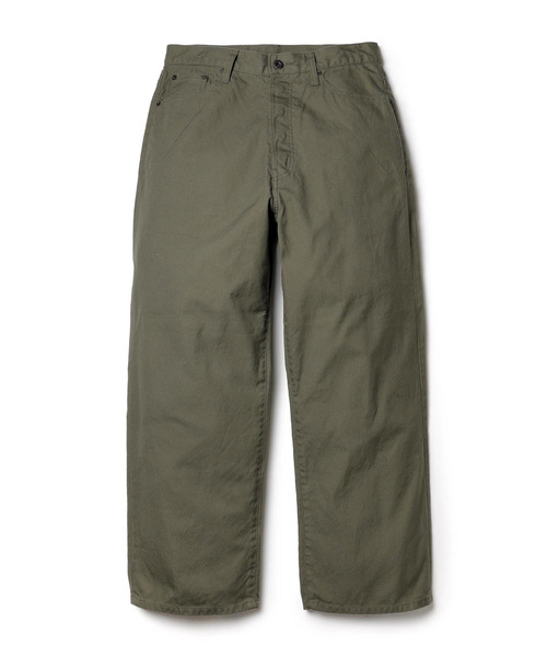 MR.OLIVE（ミスターオリーブ）の「MR.OLIVE ミスターオリーブ / GERMAN DUCK WASHED WIDE STRIGHT PANTS ワンウォッシュダックワイドストレートパンツ / M253110（その他パンツ・メンズ・ブラック/グリーン・MEDIUM/LARGE）」の10枚目の写真