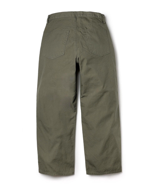 MR.OLIVE（ミスターオリーブ）の「MR.OLIVE ミスターオリーブ / GERMAN DUCK WASHED WIDE STRIGHT PANTS ワンウォッシュダックワイドストレートパンツ / M253110（その他パンツ・メンズ・ブラック/グリーン・MEDIUM/LARGE）」の11枚目の写真