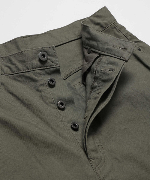 MR.OLIVE（ミスターオリーブ）の「MR.OLIVE ミスターオリーブ / GERMAN DUCK WASHED WIDE STRIGHT PANTS ワンウォッシュダックワイドストレートパンツ / M253110（その他パンツ・メンズ・ブラック/グリーン・MEDIUM/LARGE）」の12枚目の写真
