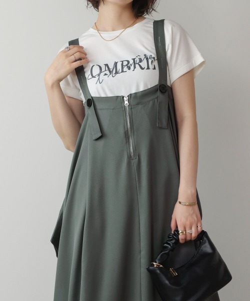 Bou Jeloud（ブージュルード）の「ジップ変形ジャンスカ（ジャンパースカート・レディース・ブラック/グレー・38）」の19枚目の写真