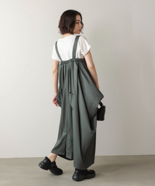 Bou Jeloud（ブージュルード）の「ジップ変形ジャンスカ（ジャンパースカート・レディース・ブラック/グレー・38）」の20枚目の写真