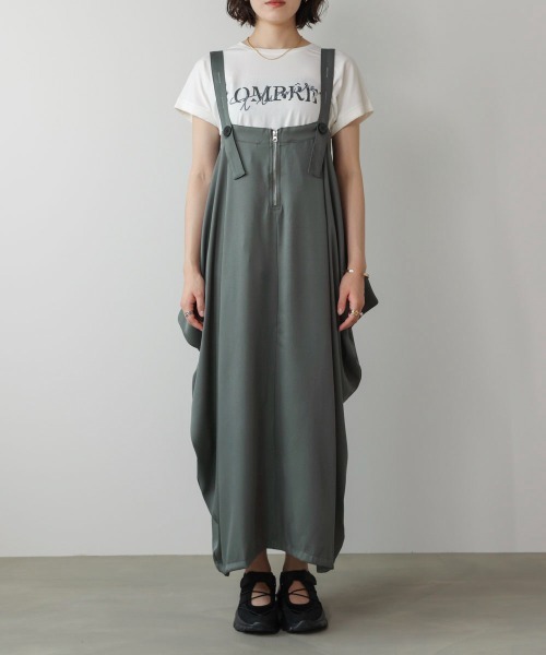 Bou Jeloud（ブージュルード）の「ジップ変形ジャンスカ（ジャンパースカート・レディース・ブラック/グレー・38）」の21枚目の写真