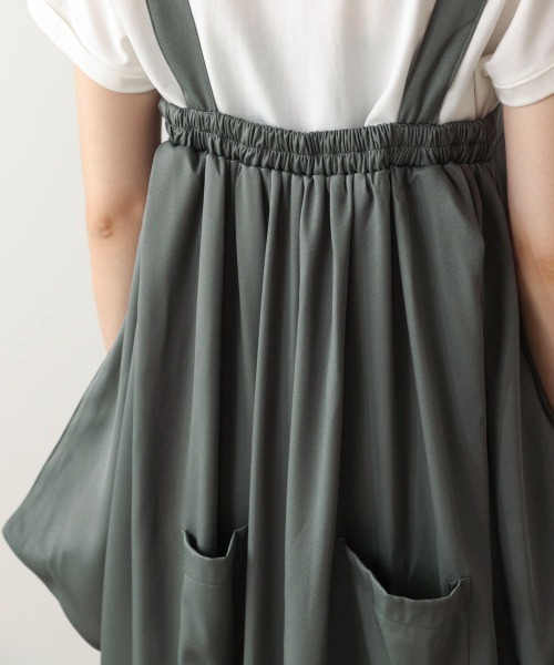 Bou Jeloud（ブージュルード）の「ジップ変形ジャンスカ（ジャンパースカート・レディース・ブラック/グレー・38）」の3枚目の写真