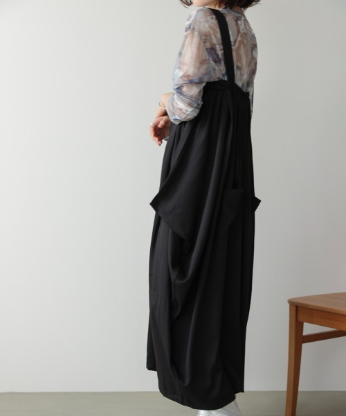 Bou Jeloud（ブージュルード）の「ジップ変形ジャンスカ（ジャンパースカート・レディース・ブラック/グレー・38）」の5枚目の写真