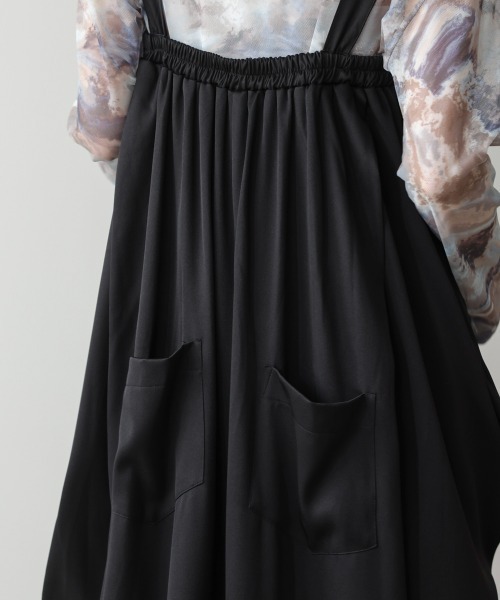 Bou Jeloud（ブージュルード）の「ジップ変形ジャンスカ（ジャンパースカート・レディース・ブラック/グレー・38）」の13枚目の写真