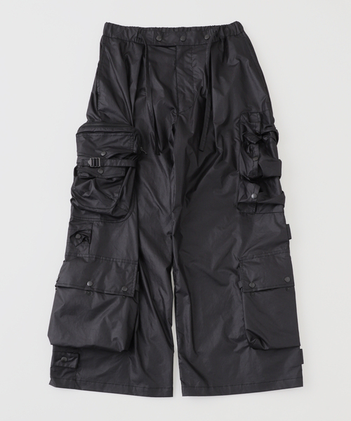 DAIRIKU 黒 ワークパンツ DAIRIKU / ダイリク 'Bruce' Waxed Millitary Pants（カーゴ