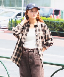 Ray BEAMS | オンブレチェック ビッグ シャツ(シャツ/ブラウス)