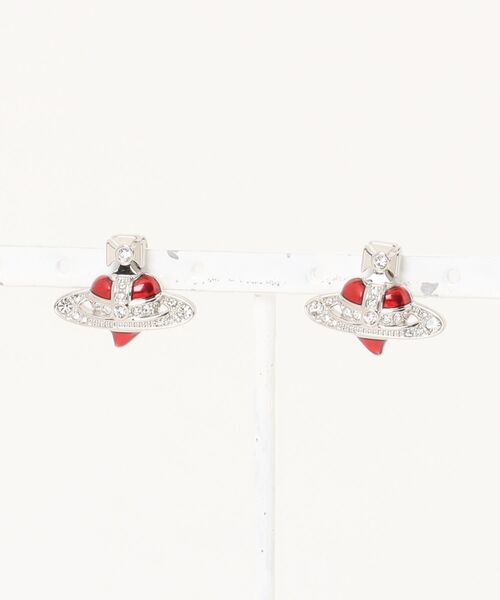 NEW DIAMANTE HEART EARRINGS（イヤリング）｜Vivienne Westwood