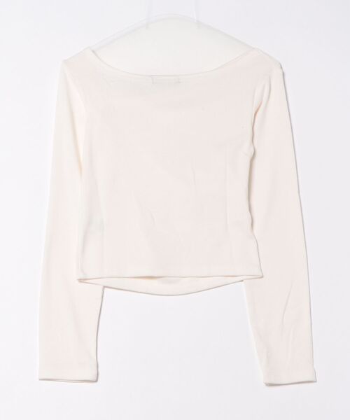 GORGE(ゴージ)の「《クロスネック×美シルエット》大人映えトップス/きれいめカジュアルに◎(Tシャツ/カットソー・レディース・グレー/アイボリー/ブラック/ブラウン・F)」の16枚目の写真